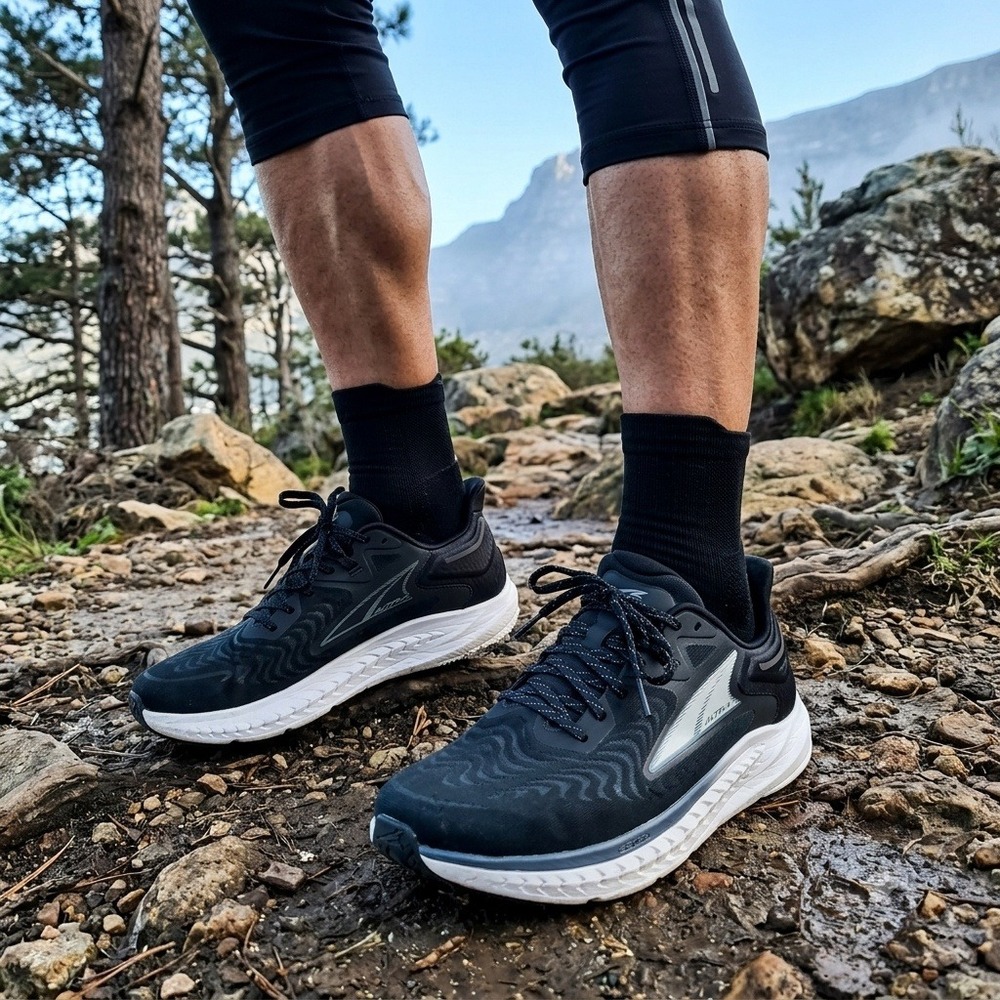 Altra Torin 7 Running Shoes Mens 10.5 Black White AL0A82C4000 Road Sneakers